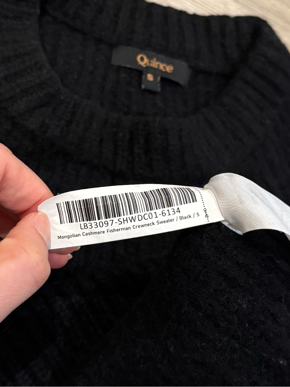Quince Black Crewneck Sweater - Picture 10 of 10